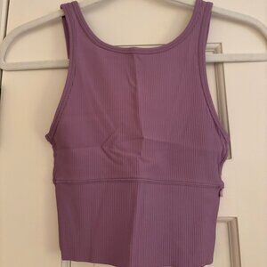Lululemon Power Pivot Ribbed Cropped Tank Top